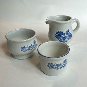 Pfaltzgraff “Yorktowne” 3 pieces: pitcher and two bowls